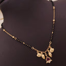Akruti Collection Gold Plated Pota Stone And Austrian Mangalsutra