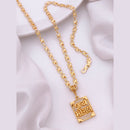 Akruti Collection Gold Plated Austrian Stone Men's Chain Pendant