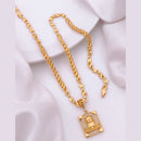 Akruti Collection Gold Plated Austrian Stone Men's Chain Pendant