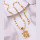 Akruti Collection Gold Plated Austrian Stone Men's Chain Pendant
