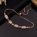 Akruti Collection Gold Plated Austrian Stone Adjustable Bracelet