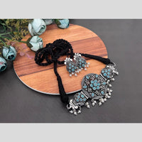 Akruti Collection Oxidised Plated Neckalce Combo Set