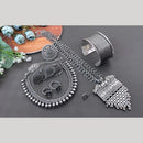 Akruti Collection Oxidised Plated Combo Set