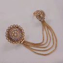 Akruti Collection Gold Plated Pota Stone Ring