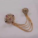 Akruti Collection Gold Plated Pota Stone Ring