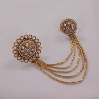 Akruti Collection Gold Plated Pota Stone Ring