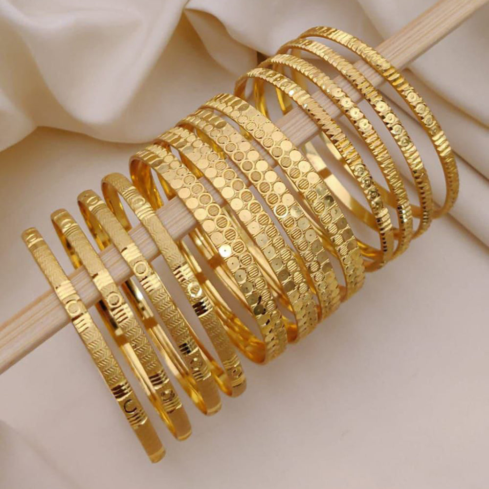 Akruti Collection Premium Forming Gold Every Occasion Bangle Set