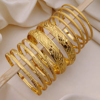 Akruti Collection Premium Forming Gold Every Occasion Bangle Set
