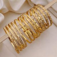Akruti Collection Glow in Forming Gold Gifting & Festive Wear Bangle Set