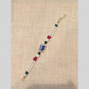 Akruti Collection Elegant Pearl Rakhi – Traditional Love with a Touch of Grace