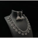 Akruti Collection Tribal Elegance Oxidised Plated Necklace Set 