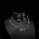 Akruti Collection Bold Beauty Oxidised Plated Necklace Set 