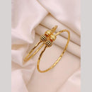 Akruti Collection Antique Polish Trendy Austrian Stone Adjustable Bracelet
