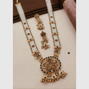 Akruti Collection Pota Stone Pearl Long Necklace