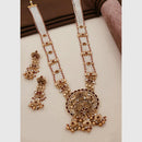 Akruti Collection Pota Stone Pearl Long Necklace