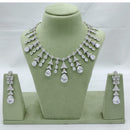 Akruti Collection American Diamond Necklace Set