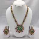 Akruti Collection Kundan Stone Long Necklace Set