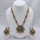 Akruti Collection Kundan Stone Long Necklace Set