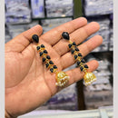 Akruti Collection Antique Gold Plated Pota Stones And Pearls Jhumki Earrings