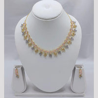 Akruti Collection Sparkling American Diamond Necklace Set