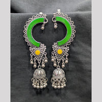 Akruti Collection Stylish Oxidised Jhumki EarCuffs For Navratri And Garba Night