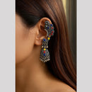 Akruti Collection Stylish Oxidised Jhumki EarCuffs For Navratri And Garba Night
