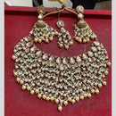 Akruti Collection Traditional Crystal Beads Stone Necklace Set For Wedding & Festive Wear