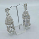 Akruti Collection Sparkling American Diamond Dangler Earrings For Party wear