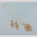 Akruti Collection Royal Radiance Pota Stone And Pearl Necklace Set