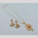 Akruti Collection Royal Radiance Pota Stone And Pearl Necklace Set