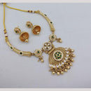 Akruti Collection Royal Radiance Kundan Stone And Pearls Necklace Set