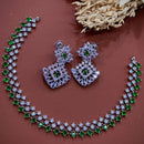 Akruti Collection Dazzling Sparkle American Diamond Necklace Set