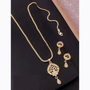 Akruti Collection Elegant Glam Pota And Austrian Chain Pendant Set