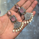 Akruti Collection Timeless Beauty Pota Stones And Pearls Jhumki Earrings
