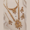 Akruti Collection Ethnic Beauty Pota Stone And Meenakari Necklace Set 