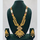Akruti Collection Traditional Pota And Pearl Long Necklace Set Festive Wear Jewelry For Women 