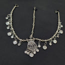 Akruti Collection Oxidised Plated Stunning Navratri Mirror Damini Maangtikka