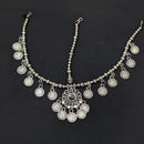 Akruti Collection Oxidised Plated Stunning Navratri Mirror Damini Maangtikka