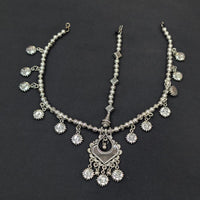 Akruti Collection Oxidised Plated Stunning Navratri Mirror Damini Maangtikka