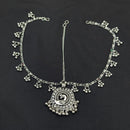 Akruti Collection Oxidised Plated Stunning Navratri Damini Maangtikka