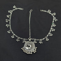 Akruti Collection Oxidised Plated Stunning Navratri Damini Maangtikka