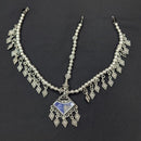 Akruti Collection Oxidised Plated Stunning Navratri Mirror Damini Maangtikka