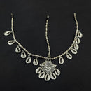 Akruti Collection Oxidised Plated Stunning Navratri Mirror Damini Maangtikka