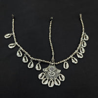 Akruti Collection Oxidised Plated Stunning Navratri Mirror Damini Maangtikka