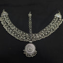 Akruti Collection Oxidised Plated Stunning Navratri Damini Maangtikka