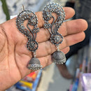 Akruti Collection Unique Oxidised Jhumki EarCuffs For Navratri  Night And Garba Night
