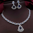 Akruti Collection Shimmering American Diamond Necklace Set