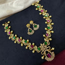 Akruti Collection Royal Crystal And Austrian Stone Necklace Set