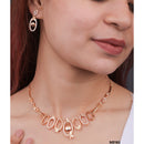 Akruti Collection Antique Finish Austrian Stone Necklace Set