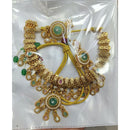 Akruti Collection Royal Pota Stone And Pearl Necklace Set
